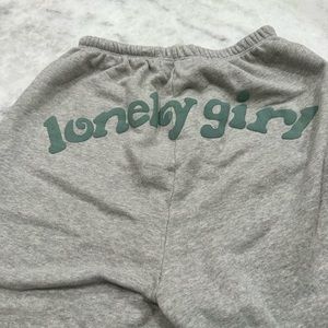 NWOT LONELY GHOST Forever Young Sweat Shorts